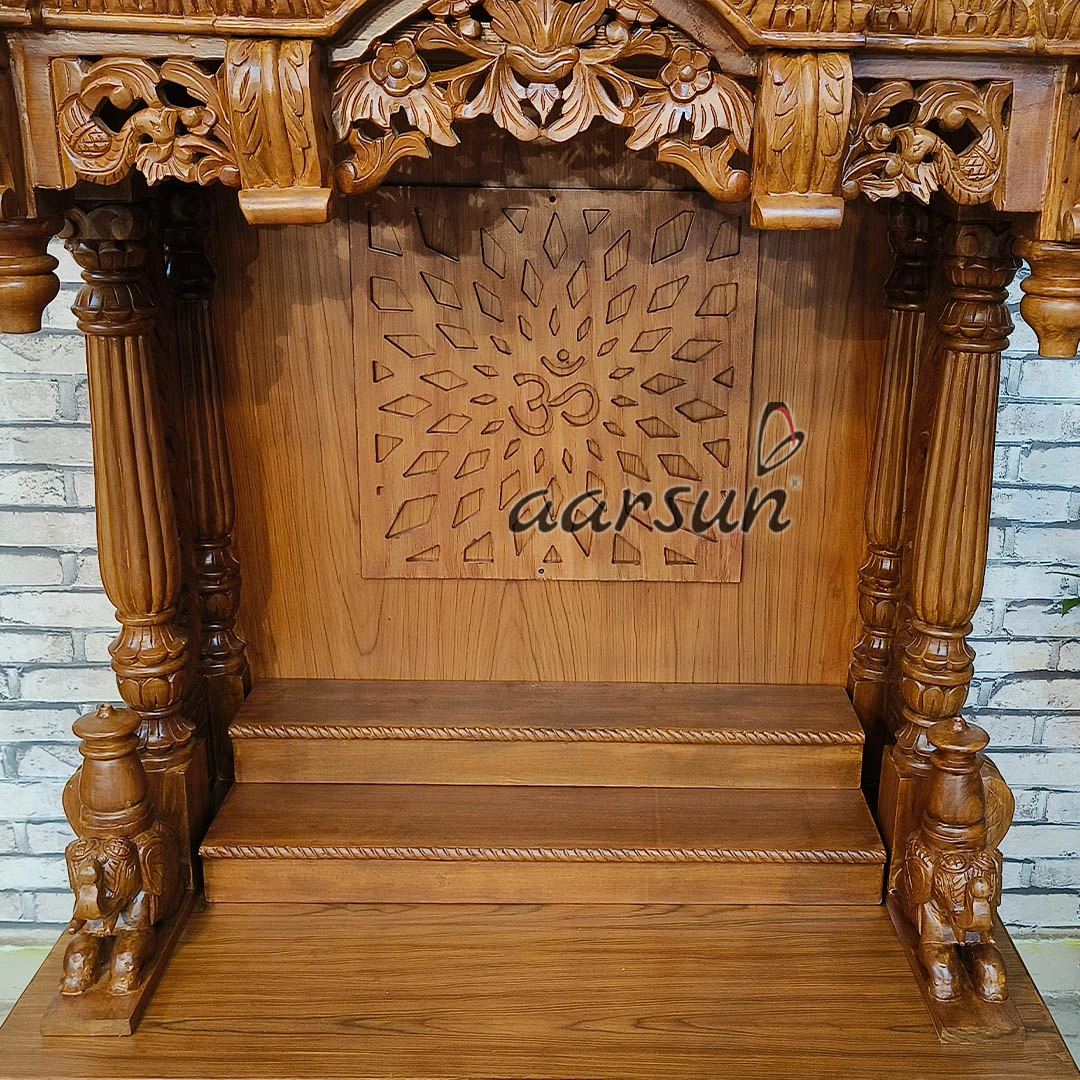 Wooden Mandir (Devghar) For Divine Pooja Mandir - Image 6