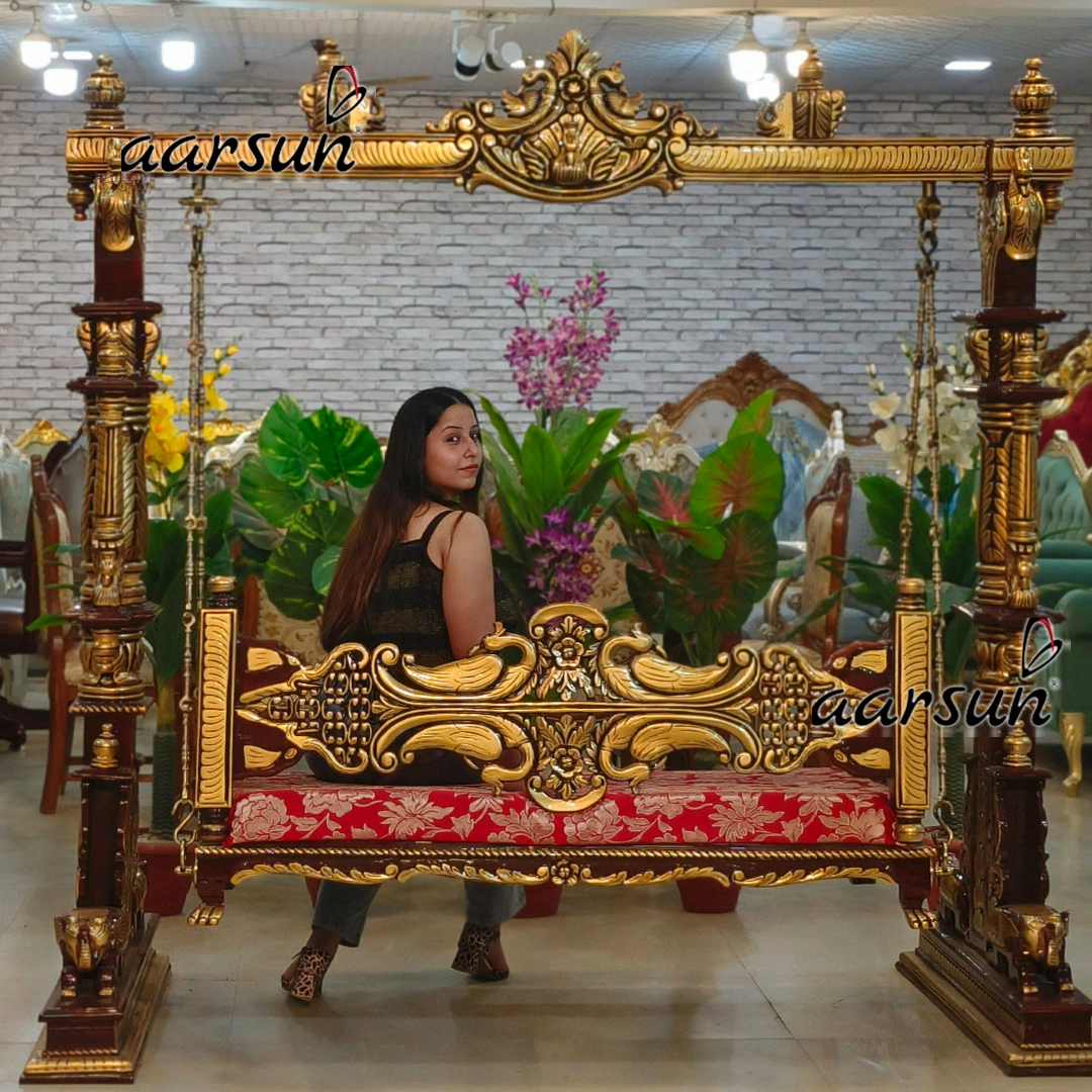 Escape into Regal Repose With Reversible Seat Swing