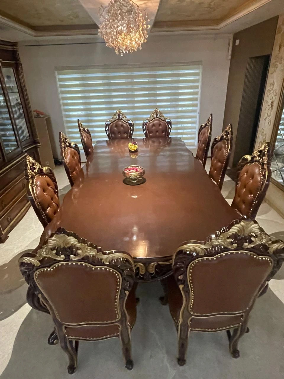 Traditional Classic Wooden Handicrafted Dining Set