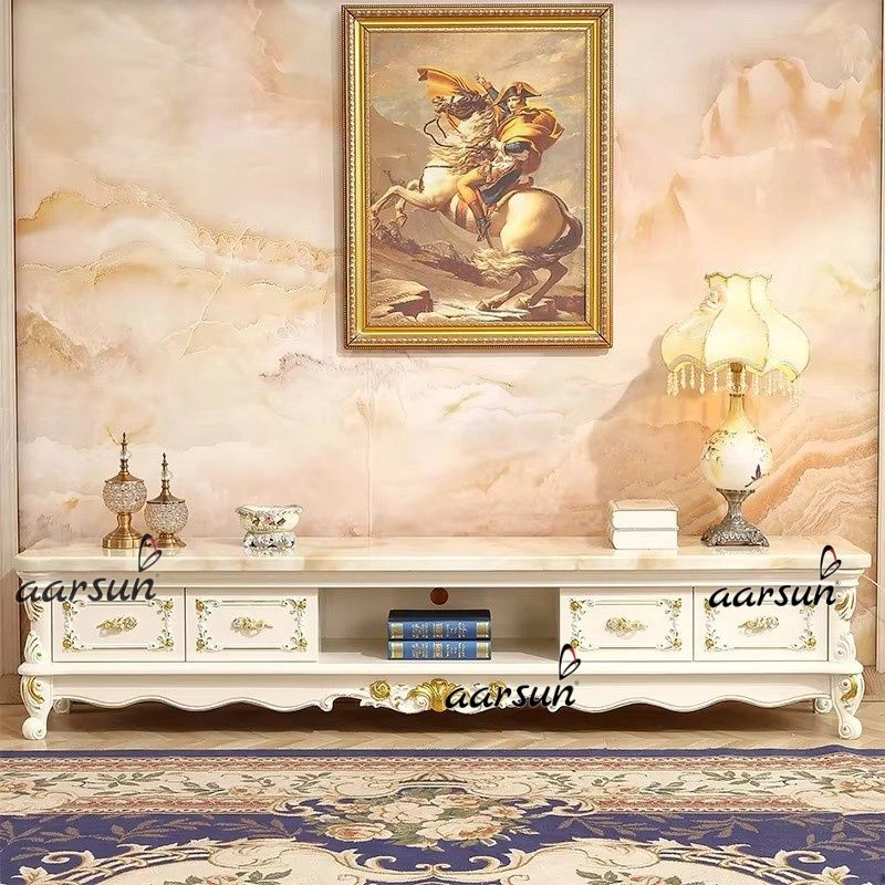 Handcrafted Vintage Style TV Stand with Storage