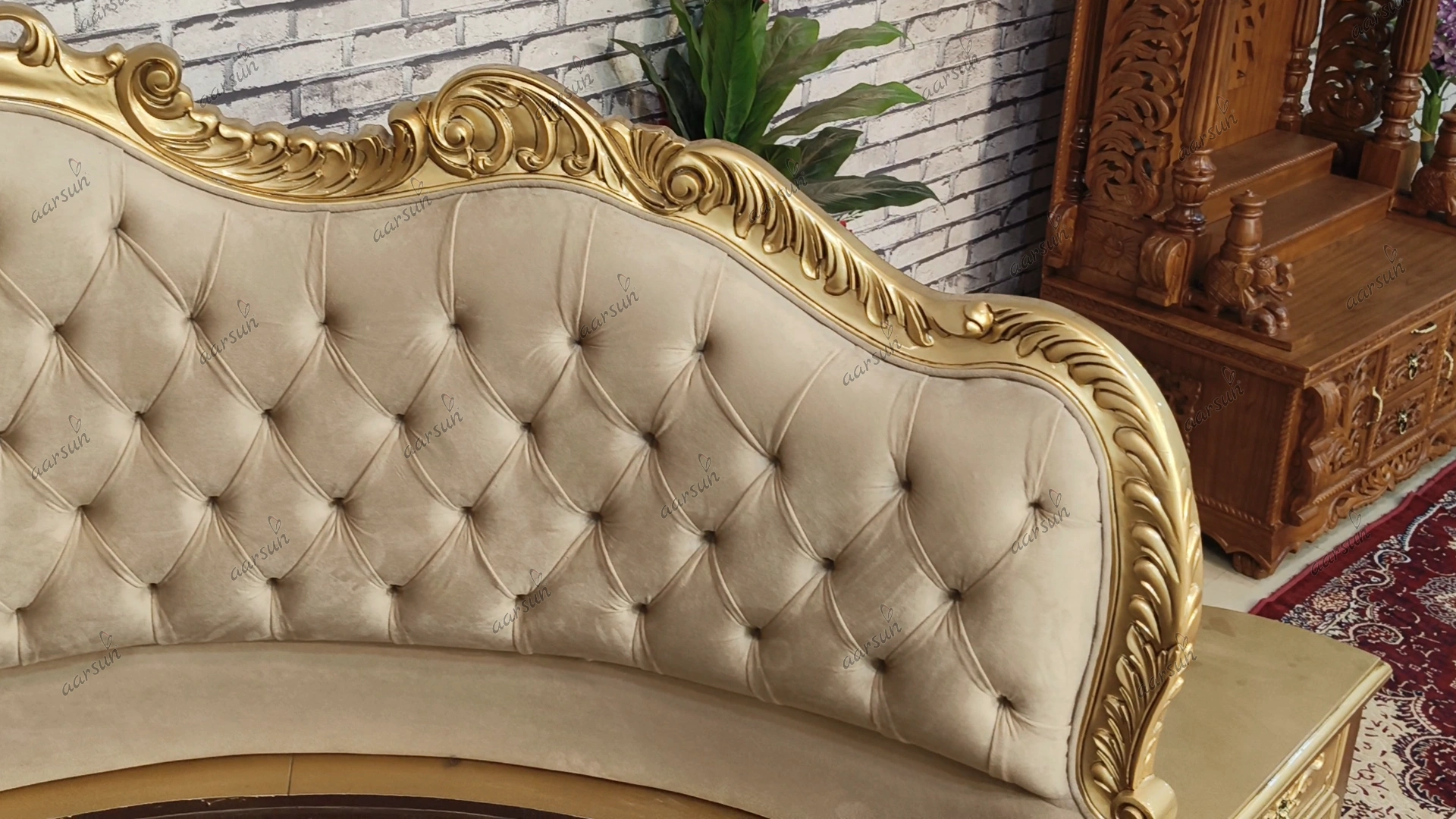 Custom-Crafted Huge Round Bed with Almirah - Image 10