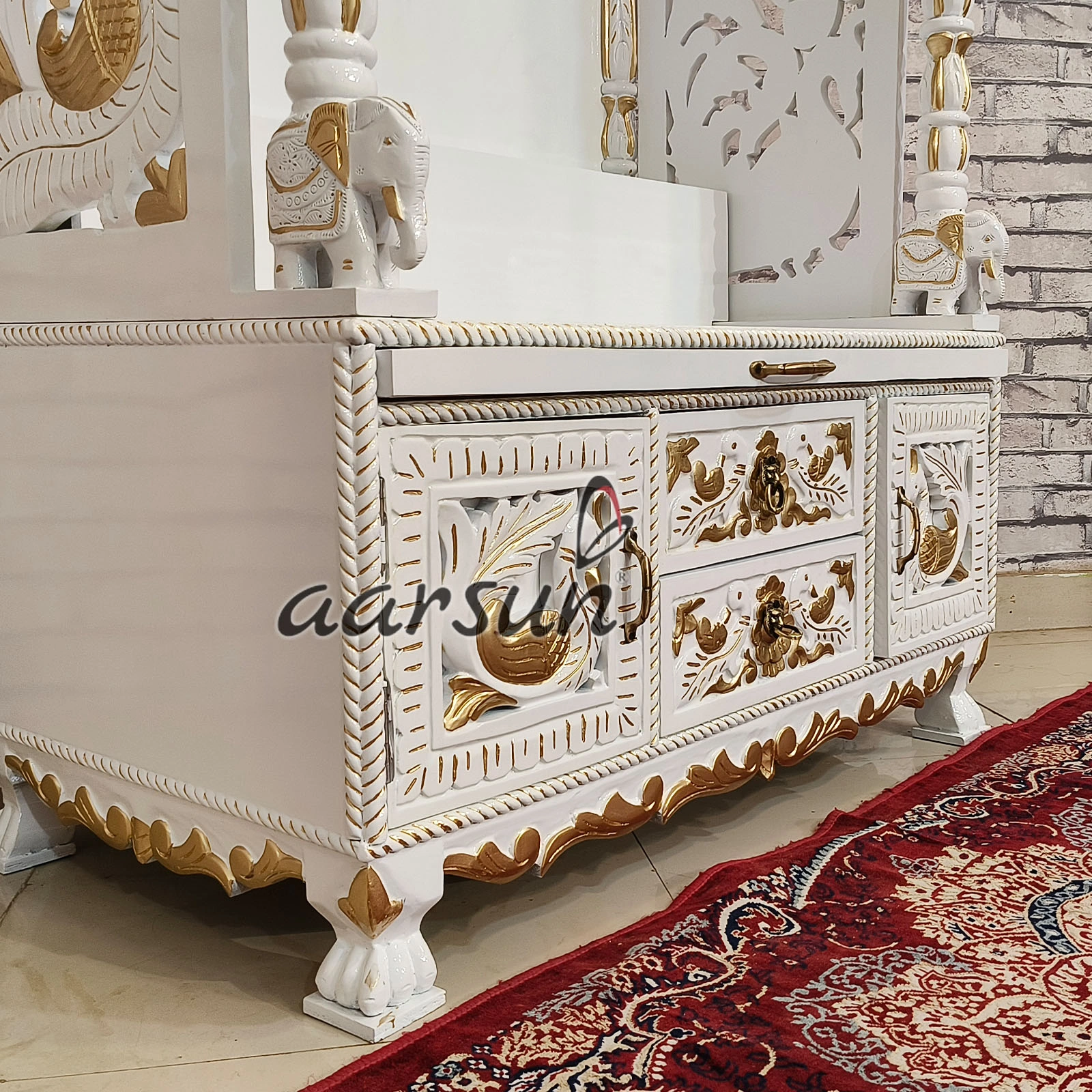 North Mandir Design With Animal Figures - Image 8