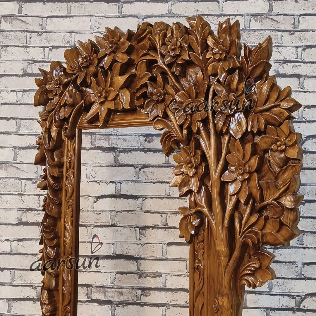 Fully Handcrafted Wooden Classical Bedroom Set Mysore - Image 8