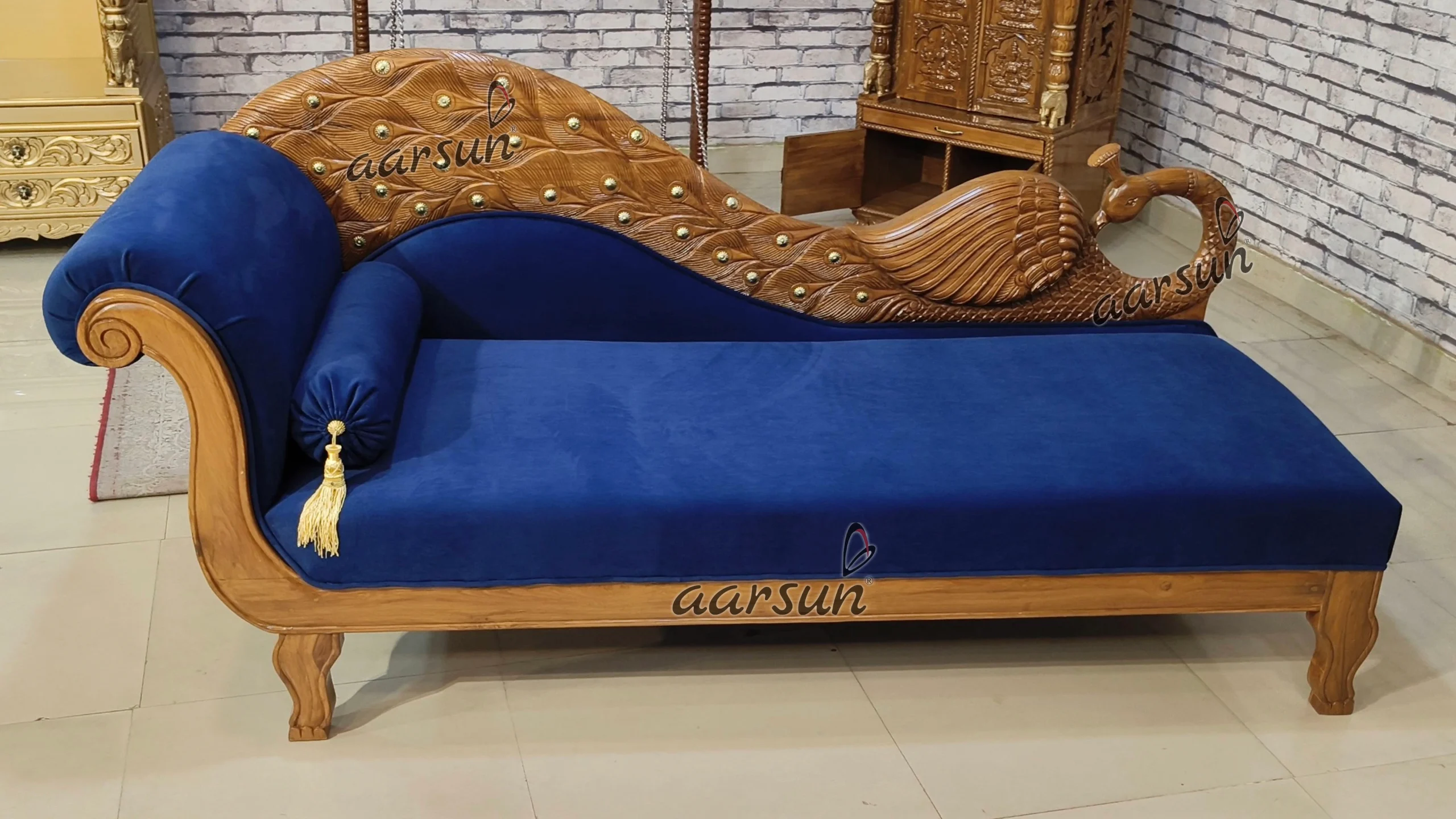 Fully Handcrafted Wooden Classical Bedroom Set Mysore - Image 9