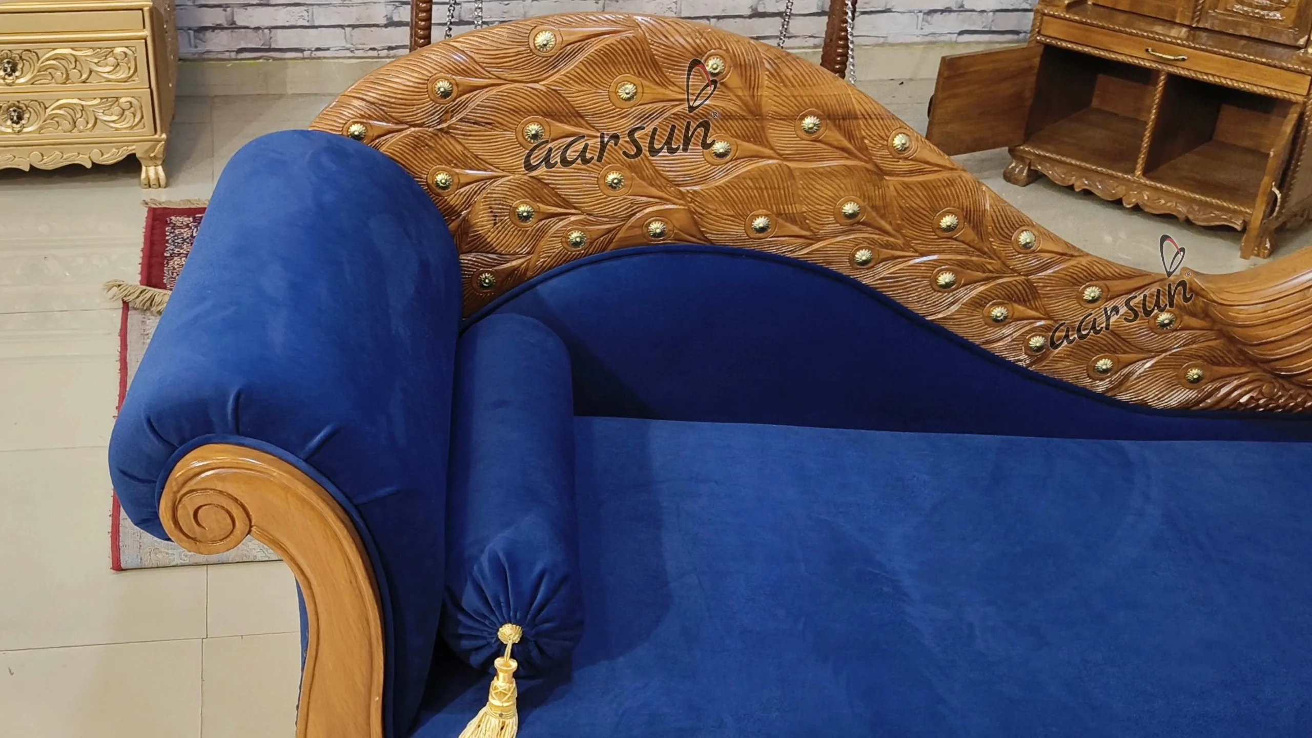 Fully Handcrafted Wooden Classical Bedroom Set Mysore - Image 10