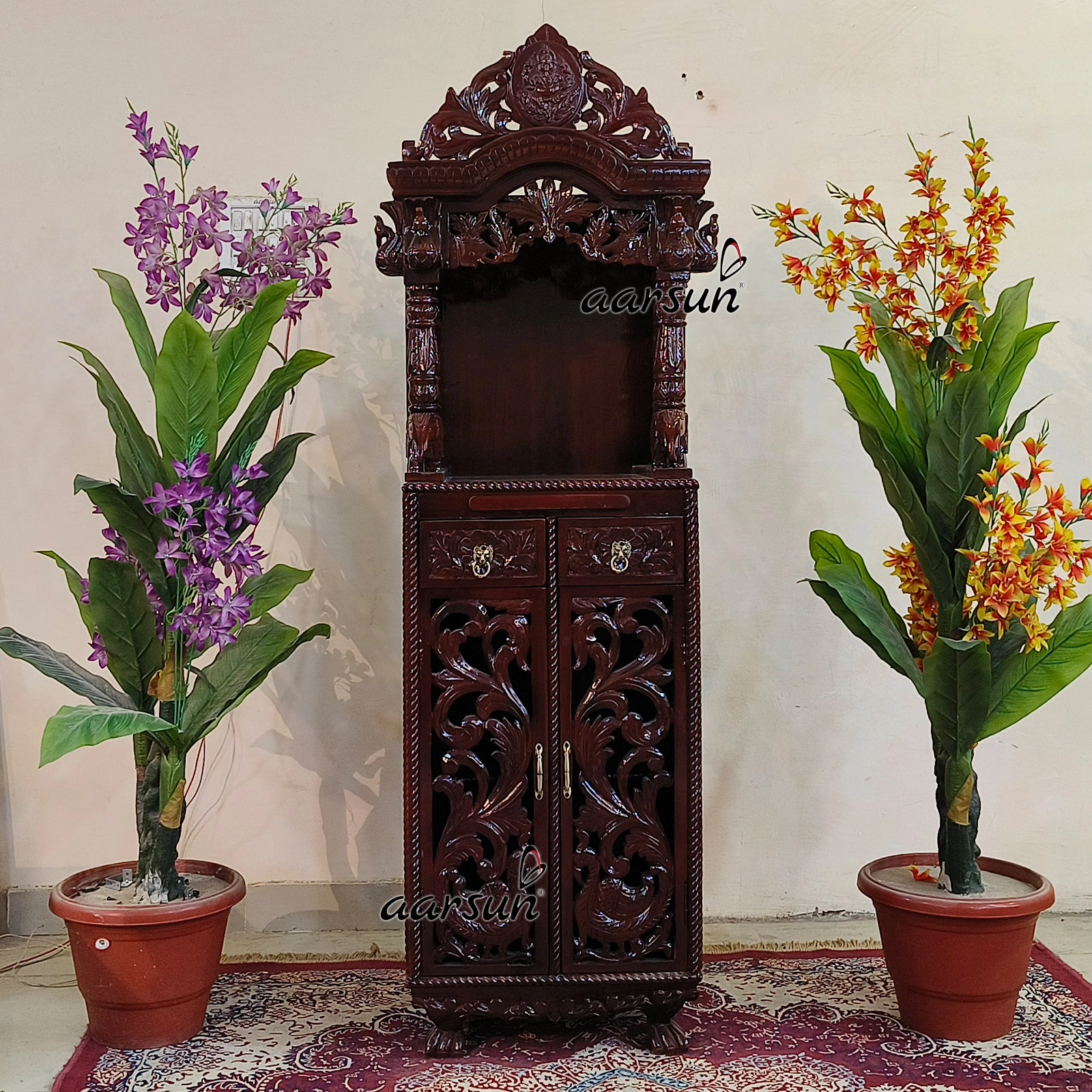Handcrafted North Indian Puja Mandir - Image 2
