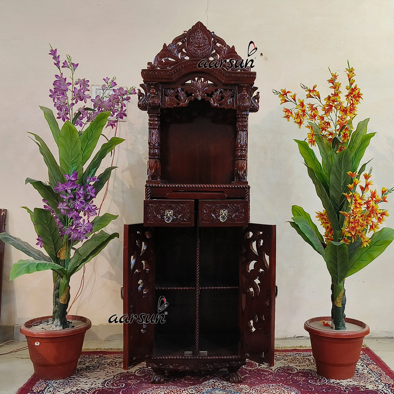Handcrafted North Indian Puja Mandir - Image 3