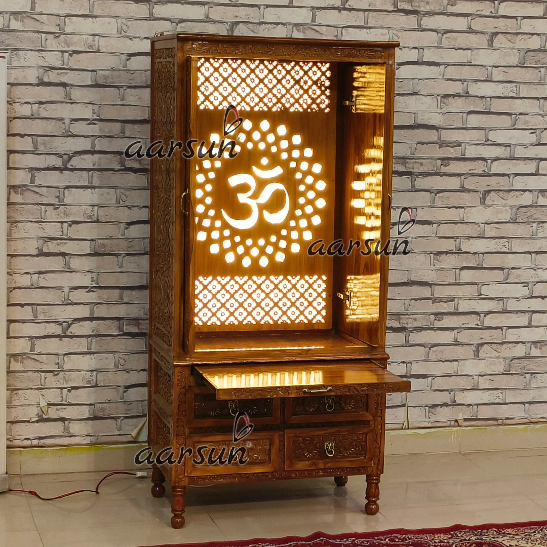 Pocket Doors - Ashtalakshmi Temple With LED Light