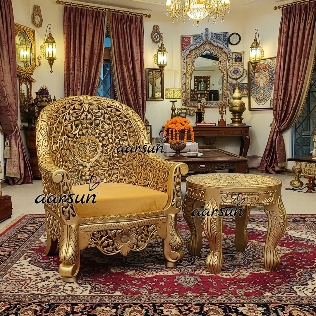 Guru Ji Chair Inspired by Traditional Mudha Design