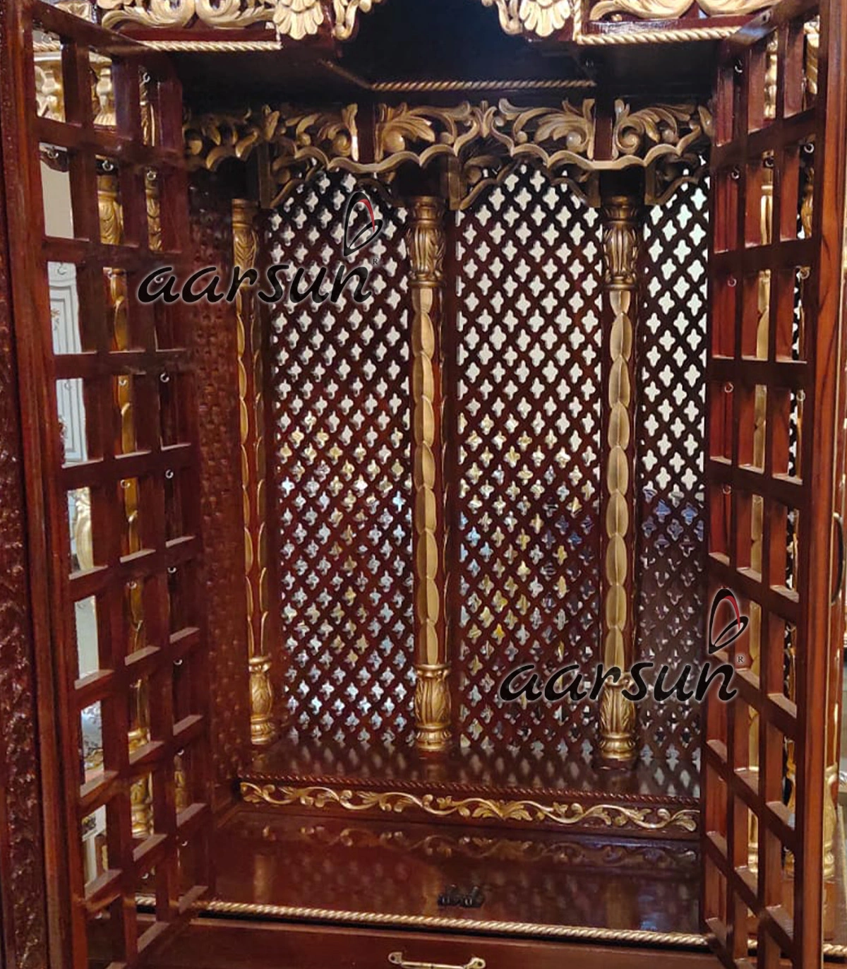 Large ISKCON alter Puja Mandir Design - Image 4