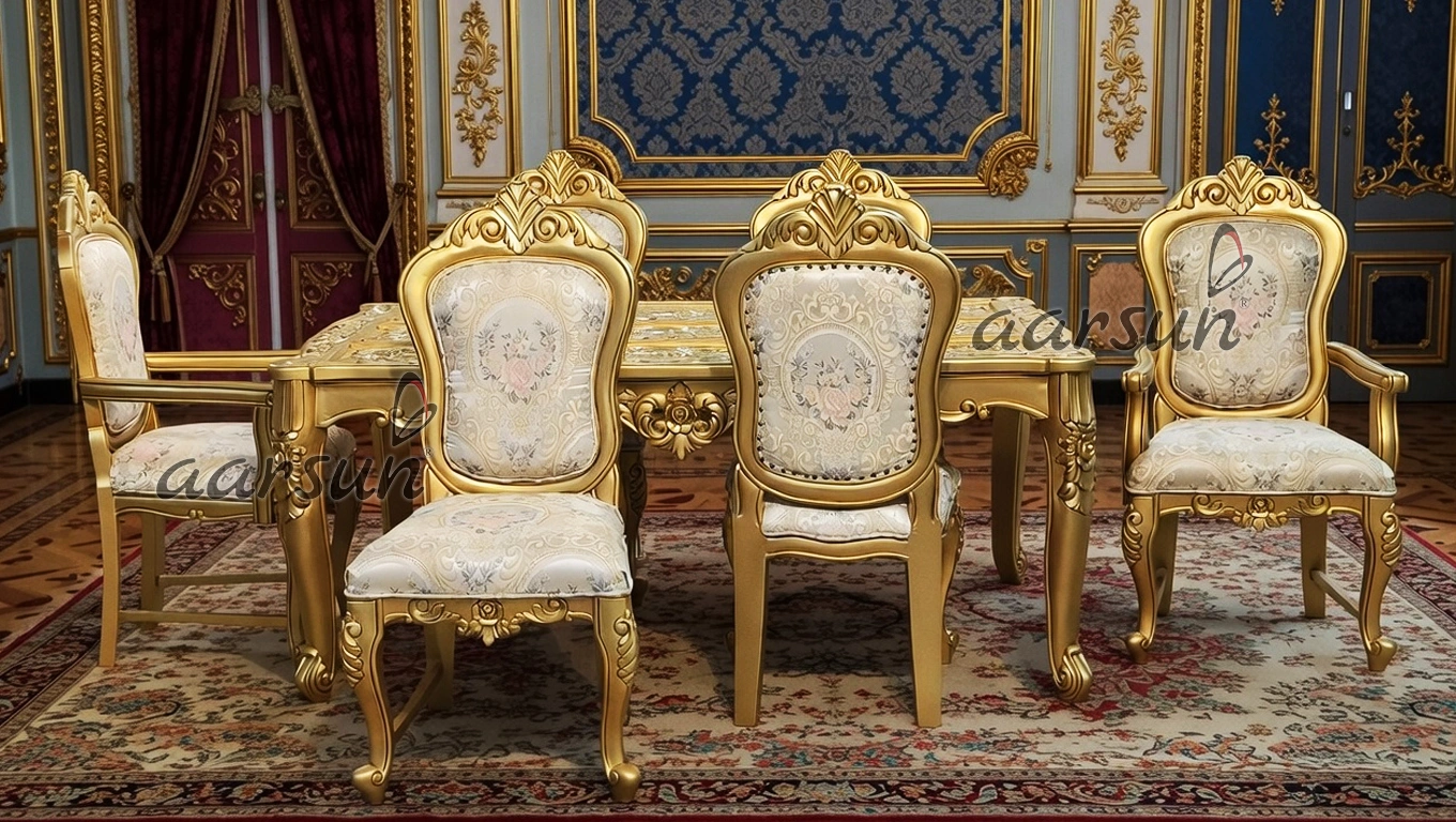 Ultra-realistic Carved Designer Dining Table