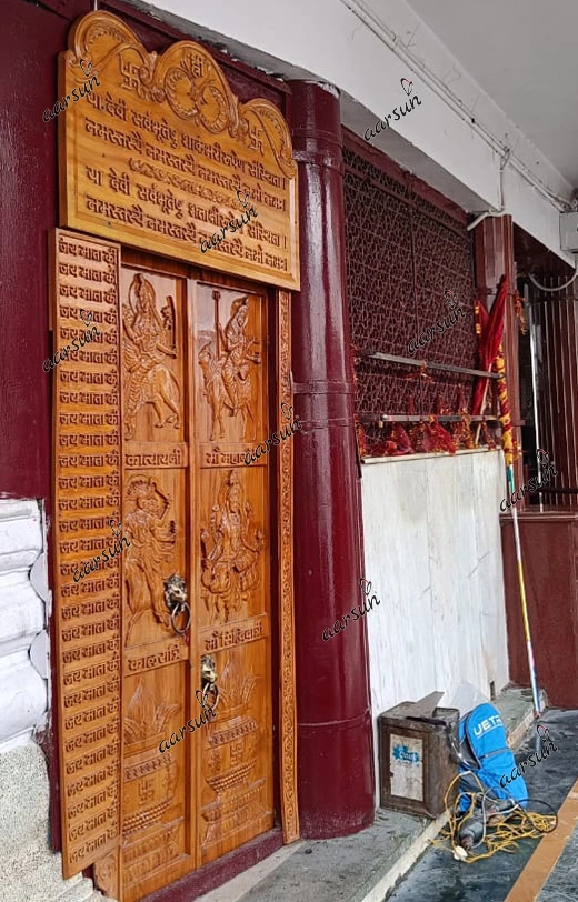 Maa Nav Durga Ji Door Design for Mandir - Image 4