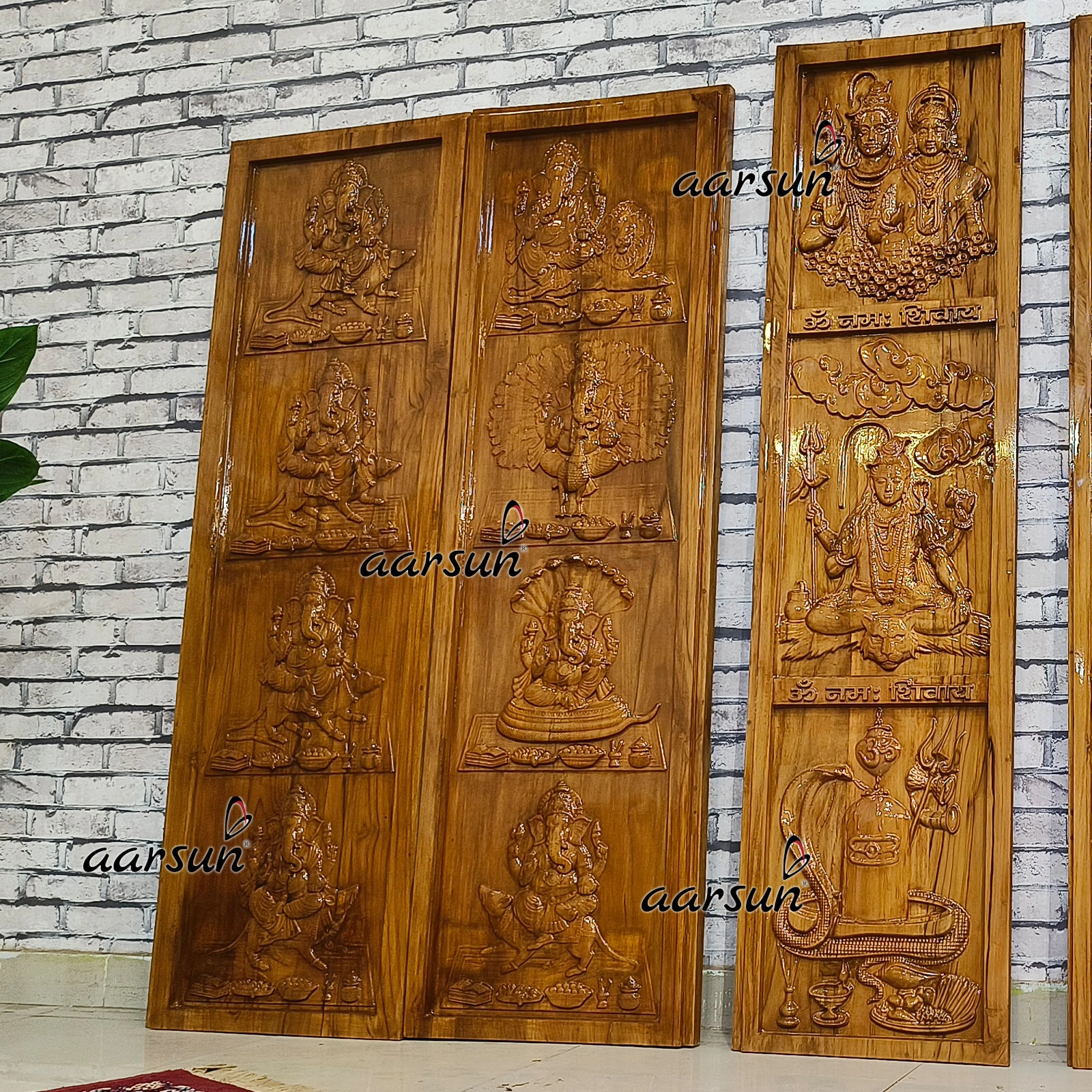 Ashtavinayak Door Design for Hindu Temples - Image 5
