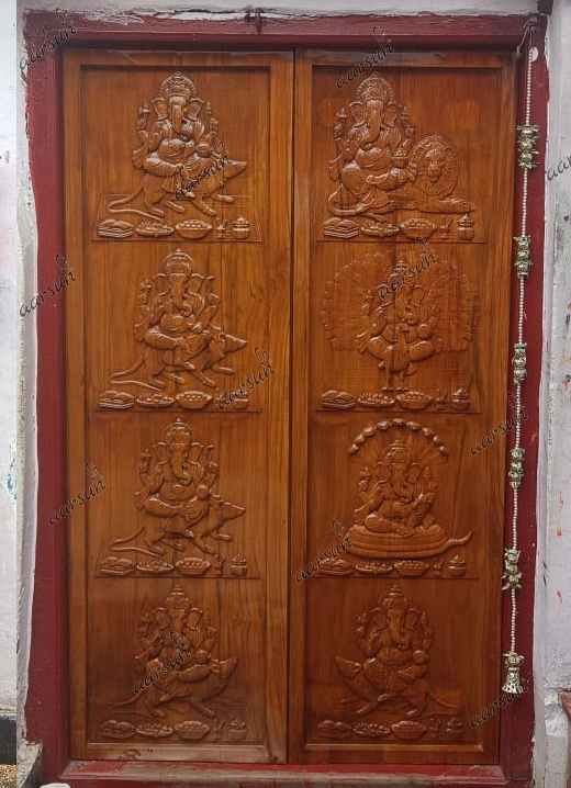 Ashtavinayak Door Design for Hindu Temples - Image 4